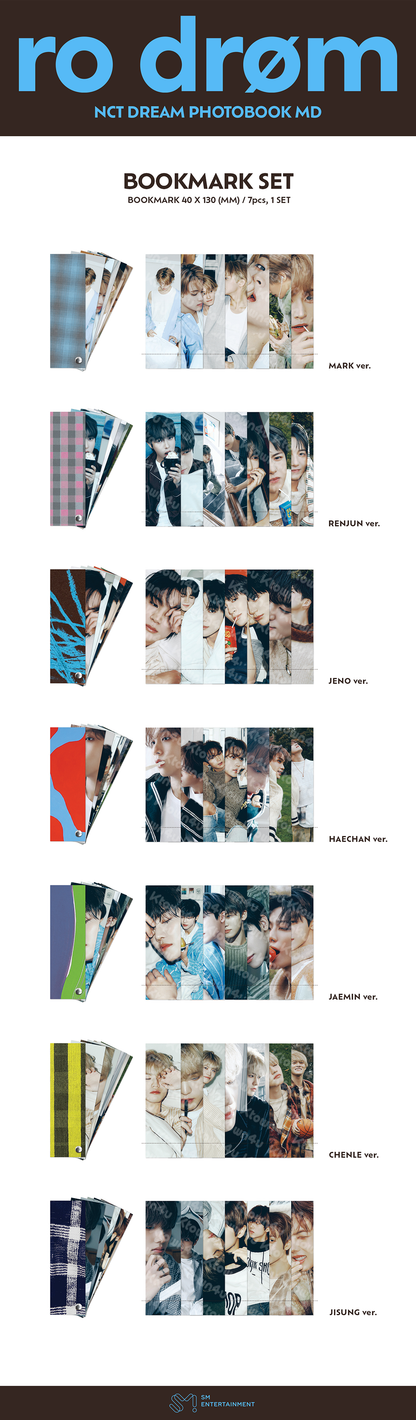 NCT DREAM - 2026 Photobook (Ro Drøm) Bookmark Set