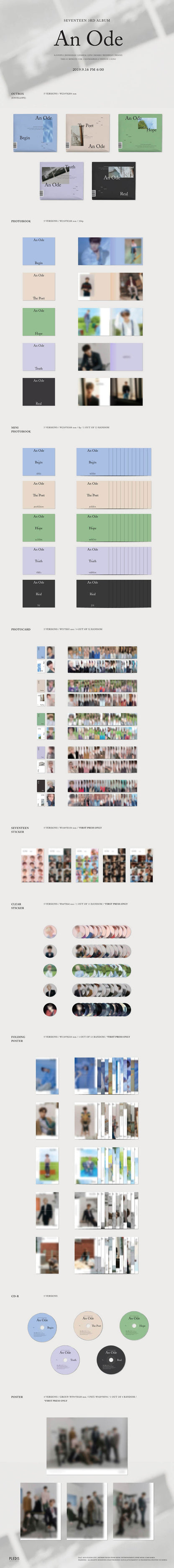 SEVENTEEN – An Ode (3rd Full Album)