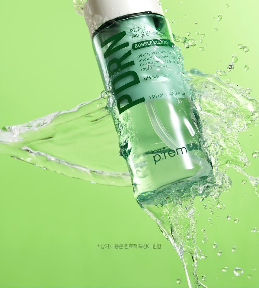 make p:rem - PDRN Milk Essence Bubble Cleanser 145ml + PDRN Cleansing Milk 21ml