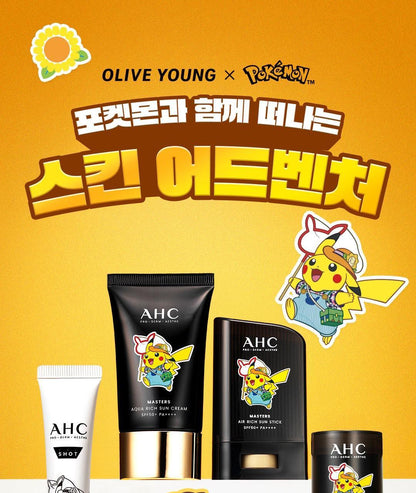 AHC - Pro Shot Colla-Juvenation Lift 4 Capsule-Infused Eye Cream for Face 30ml (+ Serum 10ml + Pikachu Screen Cleaner) (Pokémon Collaboration)