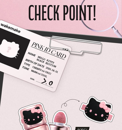 WAKEMAKE - Shaking Blur Cheek (Hello Kitty Black Edition)