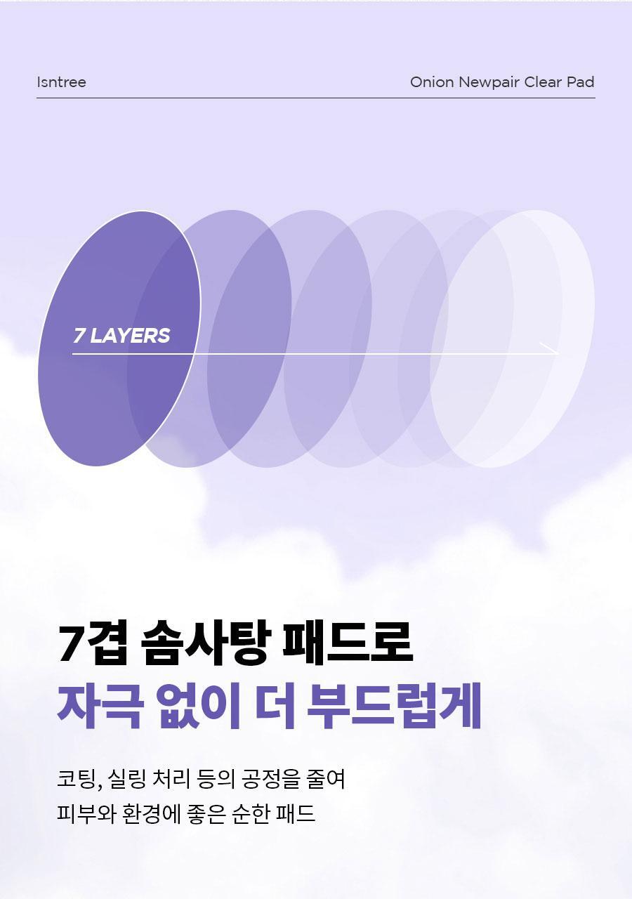 ISNTREE - Onion Newpair Clear Pad (60 + 20 Pads) (NCT JAEMIN Pick)