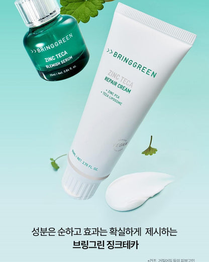 BRINGGREEN X ANKYUNGMANDOO - Zinc TECA Repair Cream 80ml