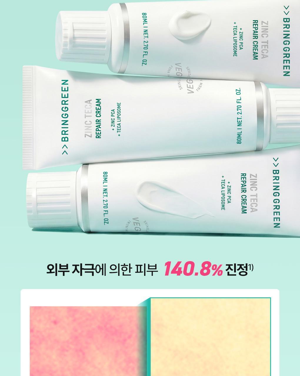 BRINGGREEN X ANKYUNGMANDOO - Zinc TECA Repair Cream 80ml