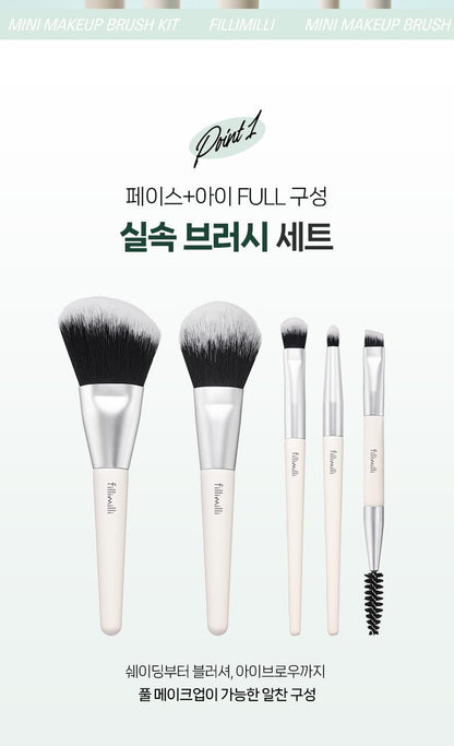 Fillimilli - Mini Make Up Brush Kit 5ea (Pokémon Collaboration)