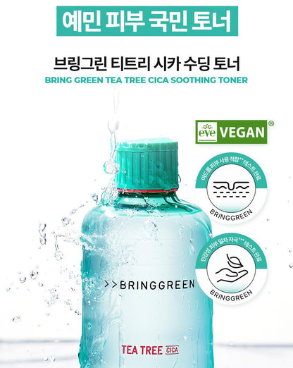BRINGGREEN - Tea Tree Cica Soothing Toner 500ml (+Serum 3ml)