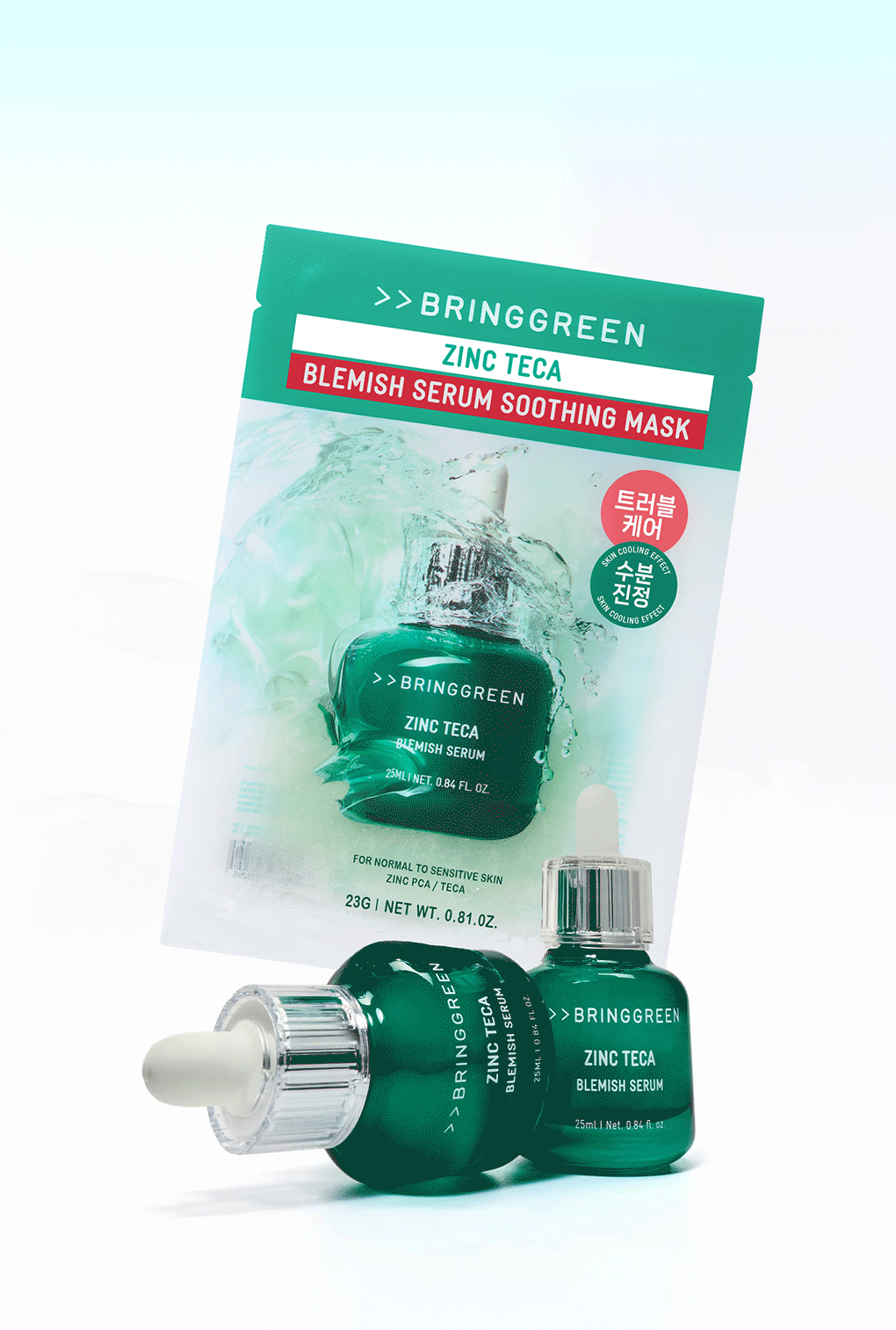 BRINGGREEN - Zinc Teca Blemish Serum Soothing Mask (3+1)