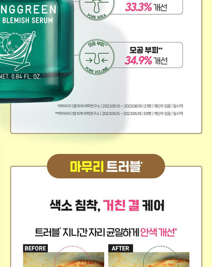 BRINGGREEN - Zinc Teca Trouble Serum 25ml x 2ea + Pokémon Cooler Bag (Pokémon Collaboration)