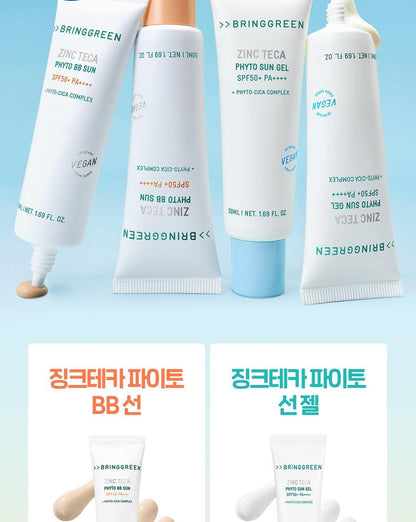BRINGGREEN - Zinc Teca Phyto BB Sun 50ml + 20ml + Mini Cushion (Pokémon Collaboration)