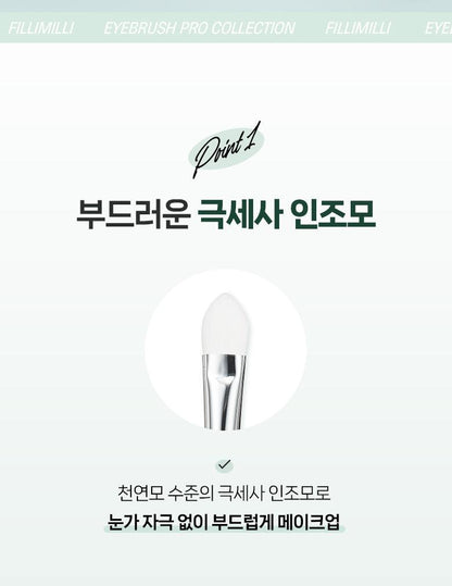 Fillimilli X CHARMMYKITTY - Eye Brush Pro Collection + Rhinestone Sticker