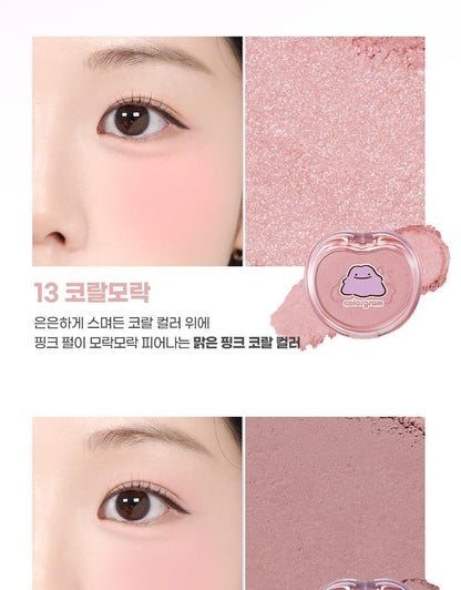 COLORGRAM - Tintin Dory Cotton Blusher (14 Colors) (Pokémon Collaboration)