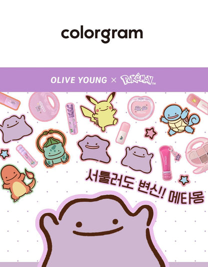 COLORGRAM - Tintin Dory Cotton Blusher (14 Colors) (Pokémon Collaboration)