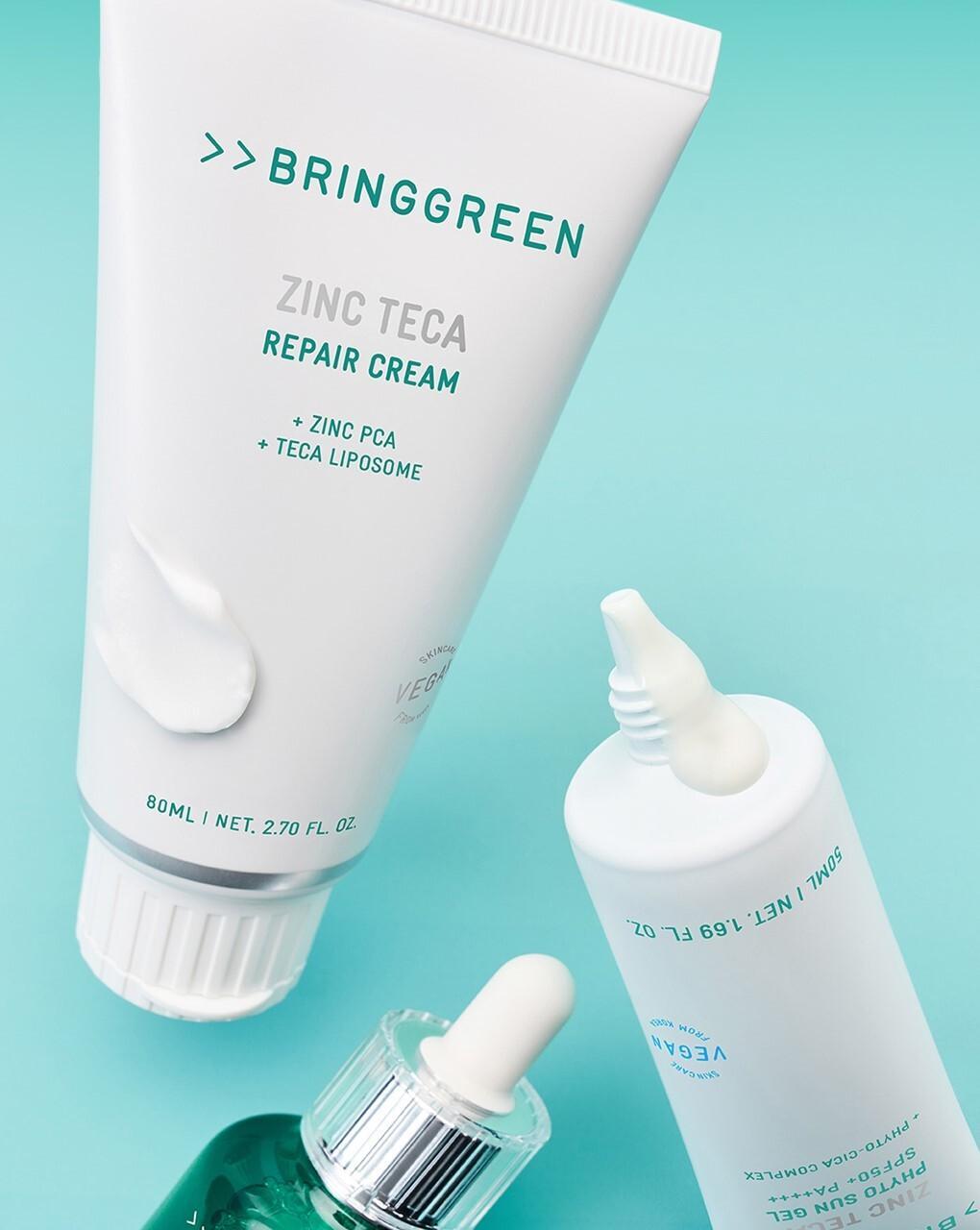 BRINGGREEN X ANKYUNGMANDOO - Zinc TECA Phyto Sun Gel 50ml + 20ml