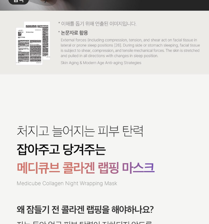 MEDICUBE - Collagen Night Wrapping Mask (+ Brush)