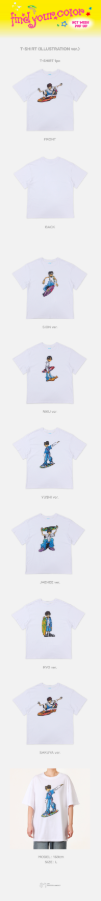 NCT WISH - FIND YOUR COLOR T-Shirt (Illustration Ver.) [PRE-ORDER]