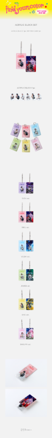 NCT WISH - FIND YOUR COLOR Acrylic Block Set [PRE-ORDER]