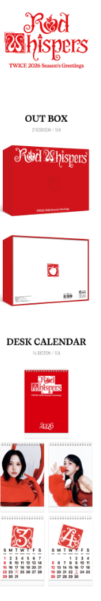 TWICE - 2026 Season's Greetings [RED WHISPERS] (POB Selectable)