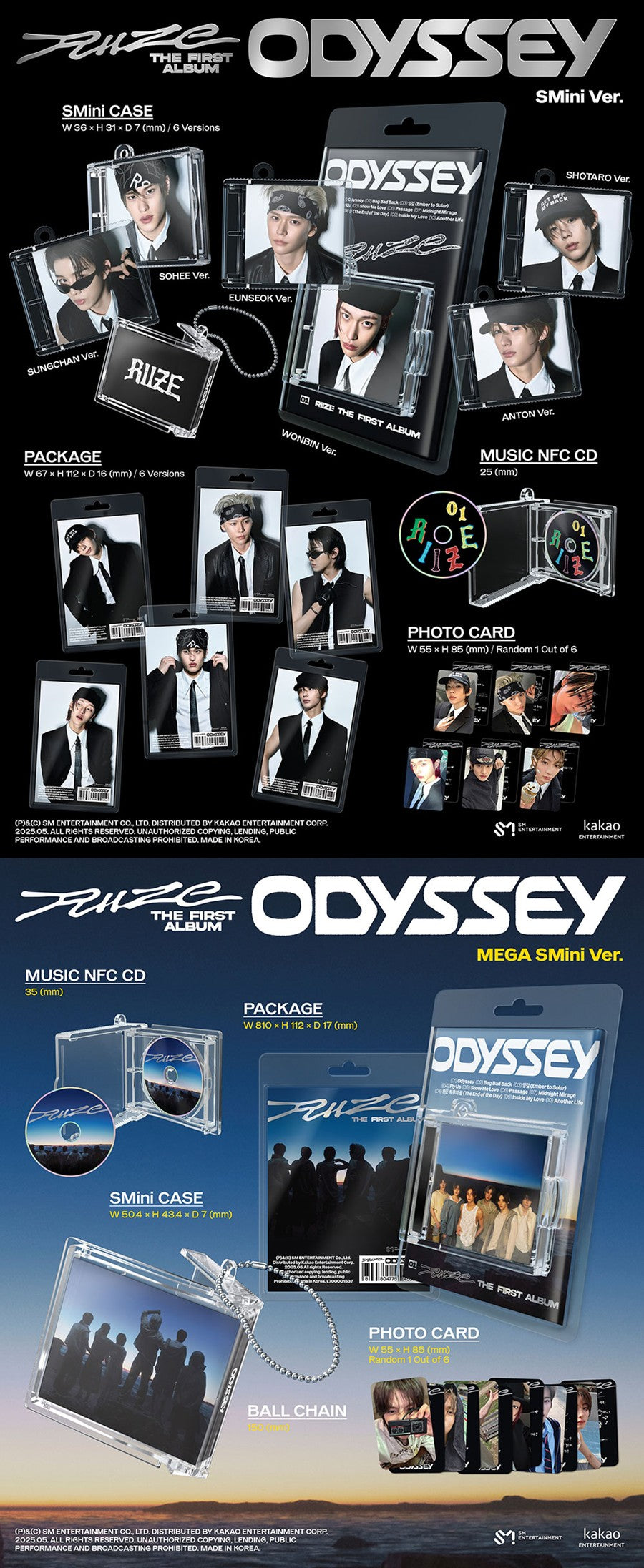 RIIZE - ODYSSEY (1st Album) SMini Ver. Smart Album
