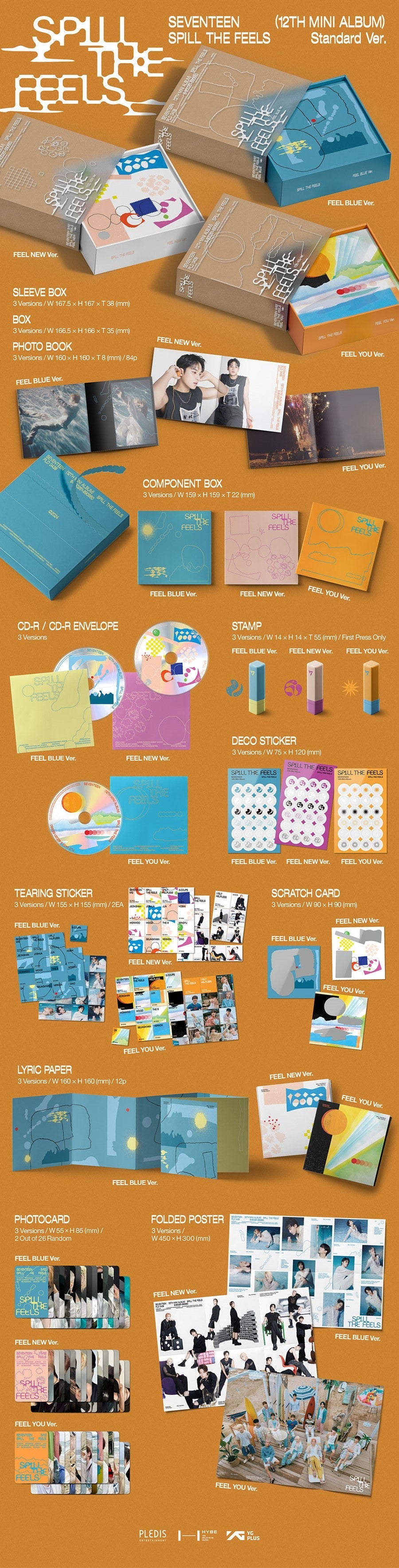 SEVENTEEN - SPILL THE FEELS (12th Mini Album)