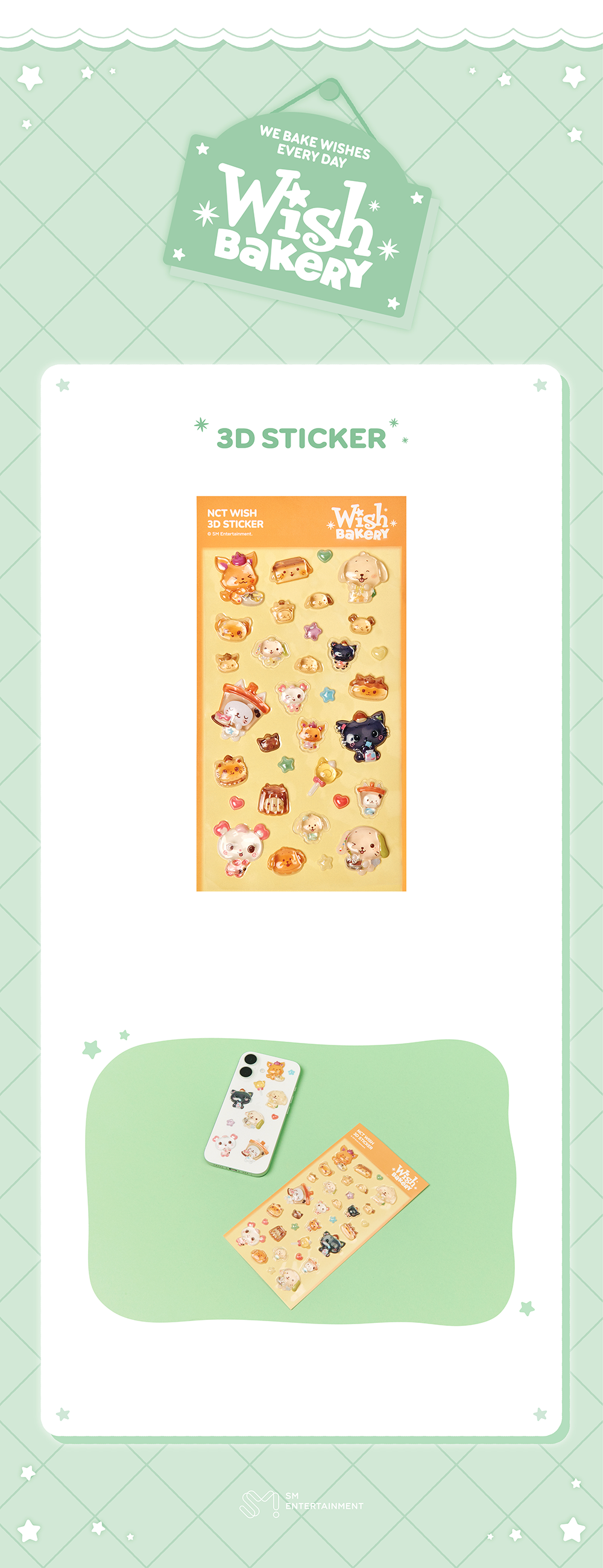NCT WISH - 2026 POP-UP 'WISH BAKERY' 3D Sticker