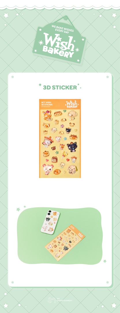 NCT WISH - 2026 POP-UP 'WISH BAKERY' 3D Sticker