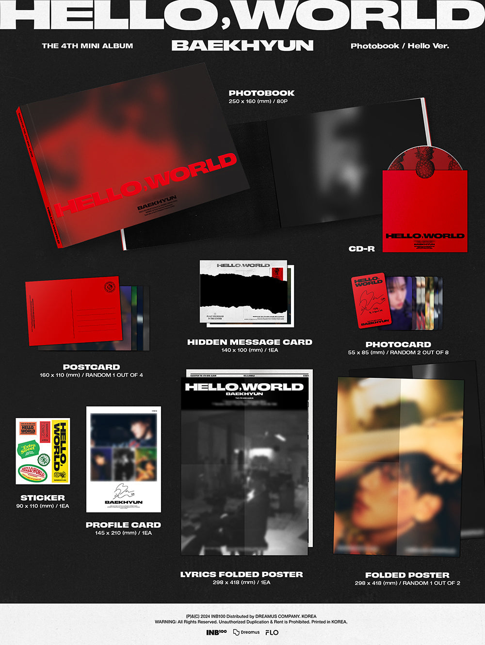 BAEKHYUN - Hello,World (4th Mini Album) (Photobook Ver.)