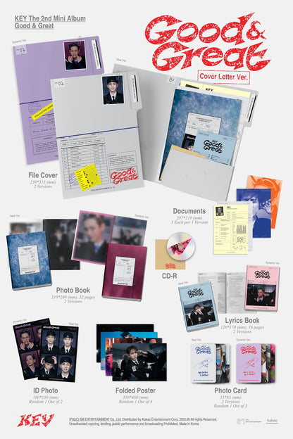 KEY - Good & Great (2nd Mini Album) Cover Letter Ver.