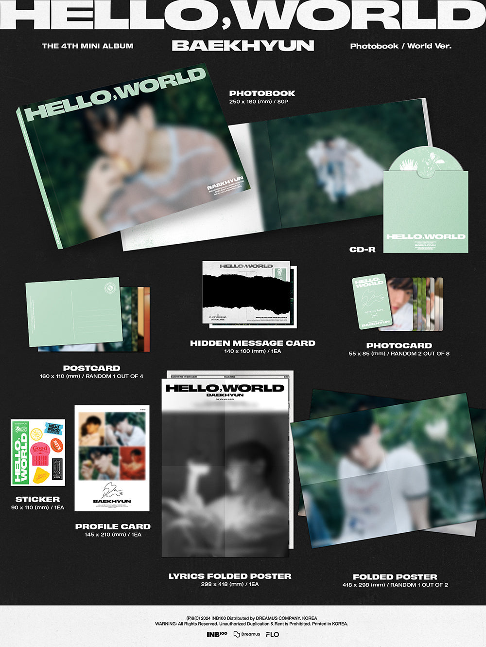 BAEKHYUN - Hello,World (4th Mini Album) (Photobook Ver.)