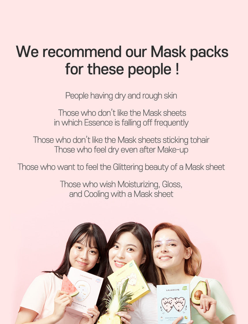 LALARECIPE - Glow Face Moisture Mask