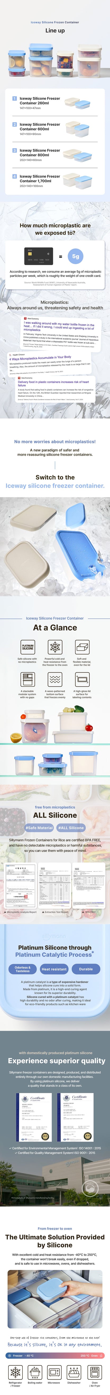 Sillymann - Iceway Silicone Freezer Container (4pcs Set)