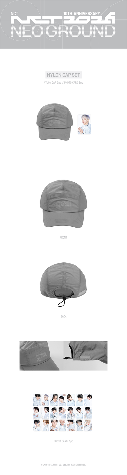 [PRE-ORDER] NCT - Nylon Cap Set (NCT 10TH ANNIVERSARY NCT 2026 POP UP : NEO GROUND MD)