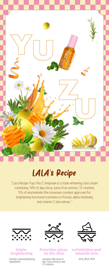 LALARECIPE - Yuzu Vita C Ampoule
