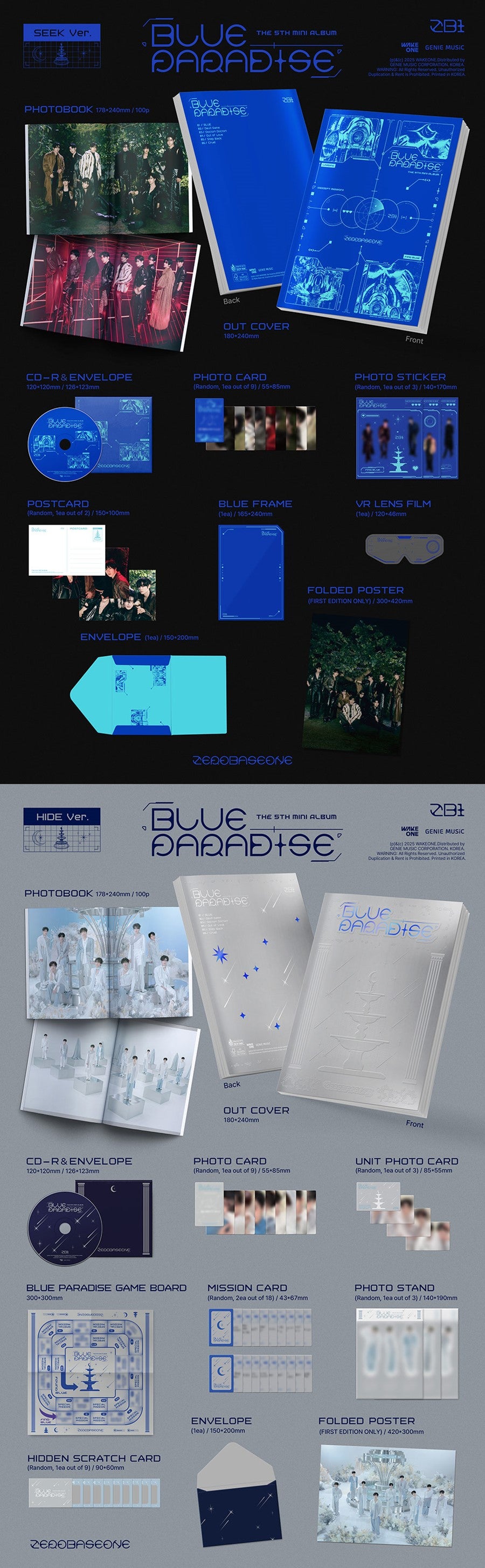 ZEROBASEONE - BLUE PARADISE (5th Mini Album)